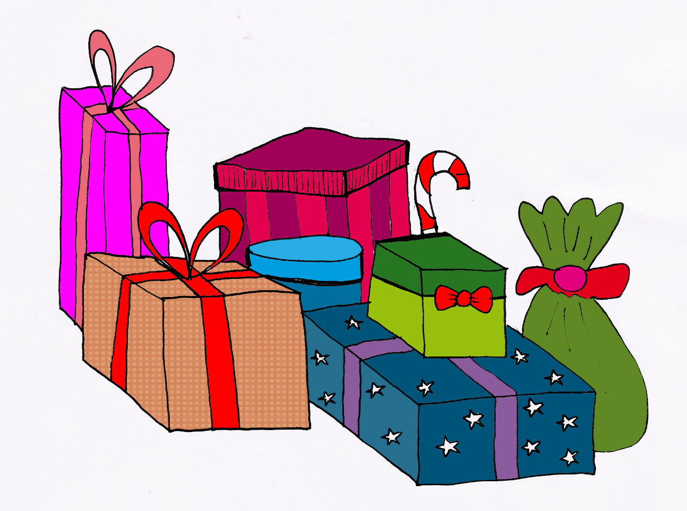 cartoon images of christmas presents - Clip Art Library