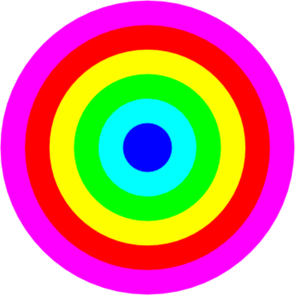 Rainbow circle clipart 