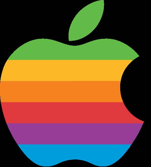 apple rainbow logo 