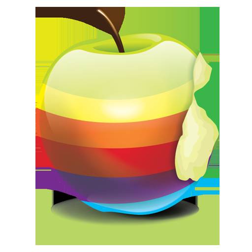 Crystal Rainbow Apple icon 