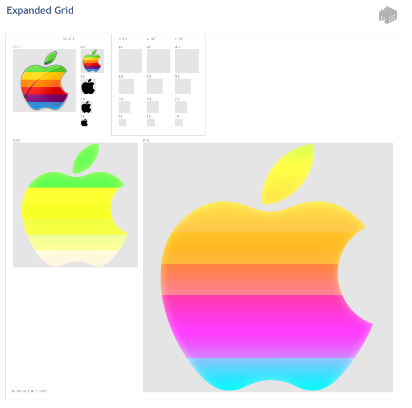 Apple logo rainbow by purds  