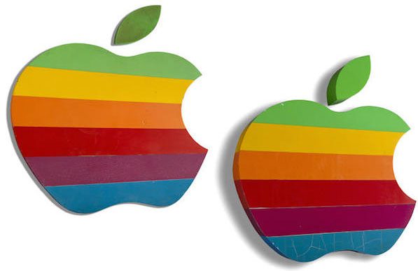 Fancy a piece of Apple history? Apple&original rainbow logo 