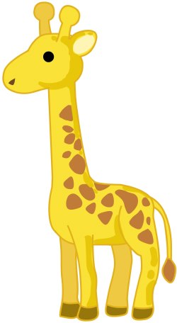 Giraffe clipart easy 