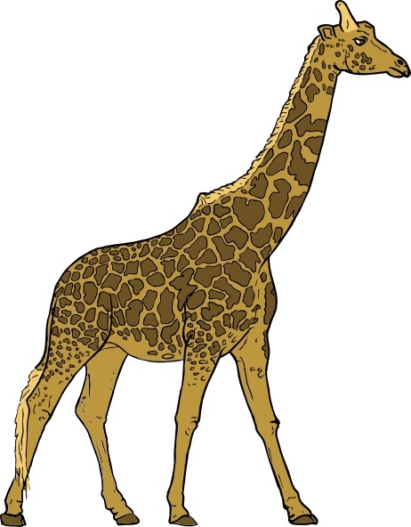 Giraffe clip art Free vector in Open office drawing svg 