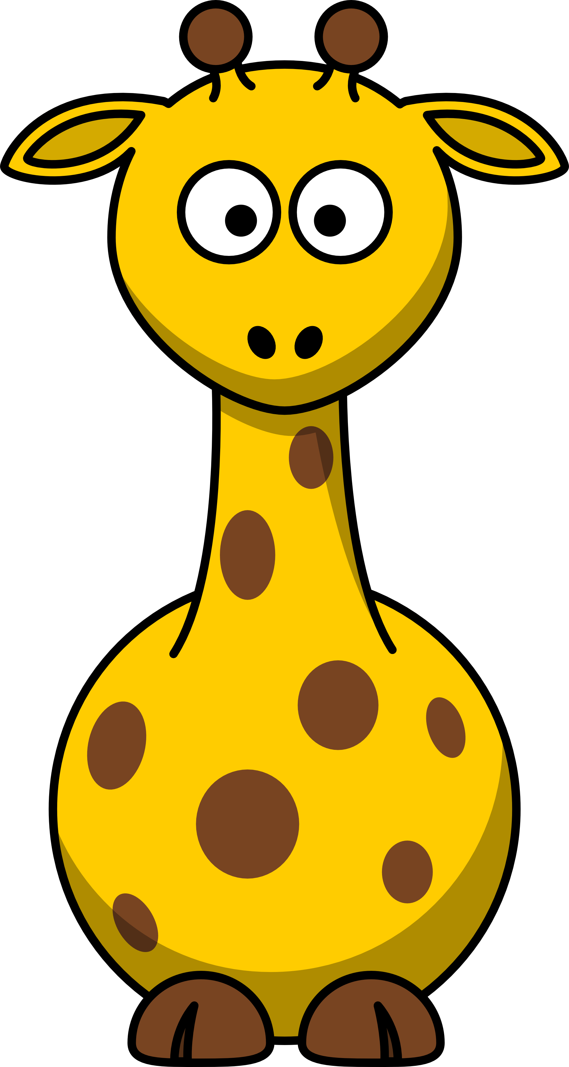 Cartoon Giraffe Drawing 