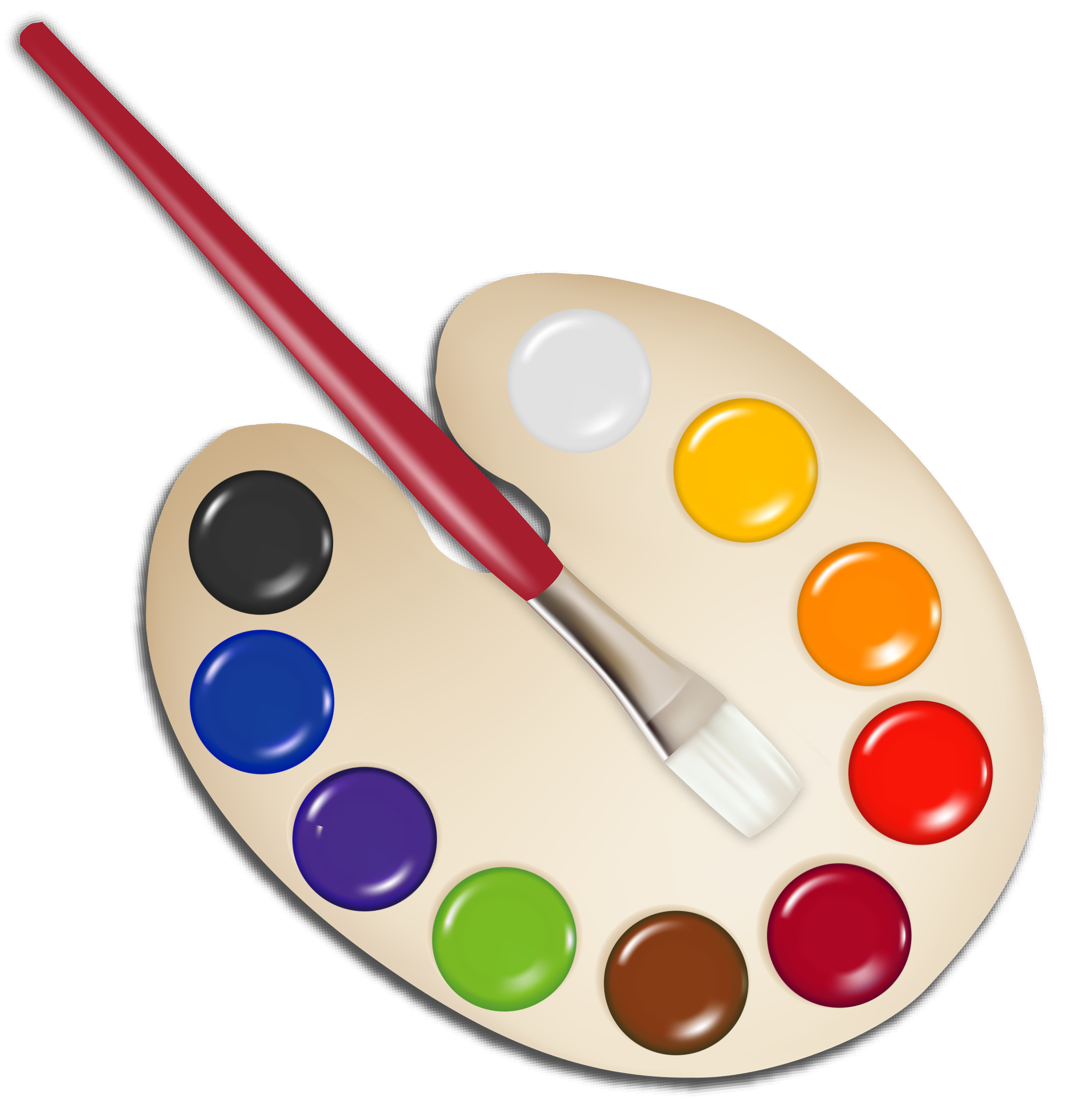 paint pallet clipart