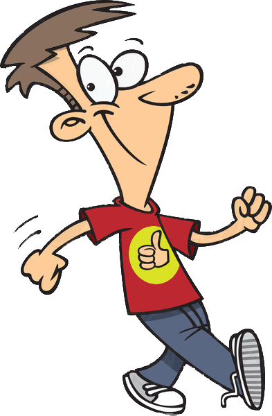 free animated walking clipart - photo #32