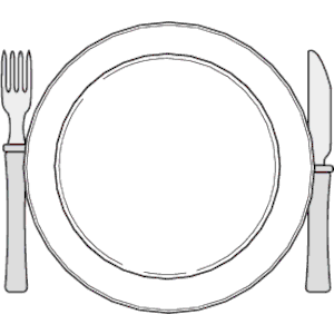 Clipart place setting 
