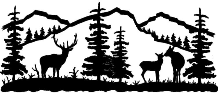 Nature Scene with Mountains Clip Art � Clipart Free Download 