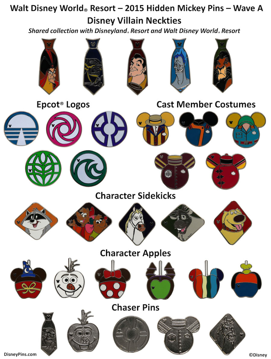 New Hidden Mickey Pins Coming to Disney Parks in April 2015 