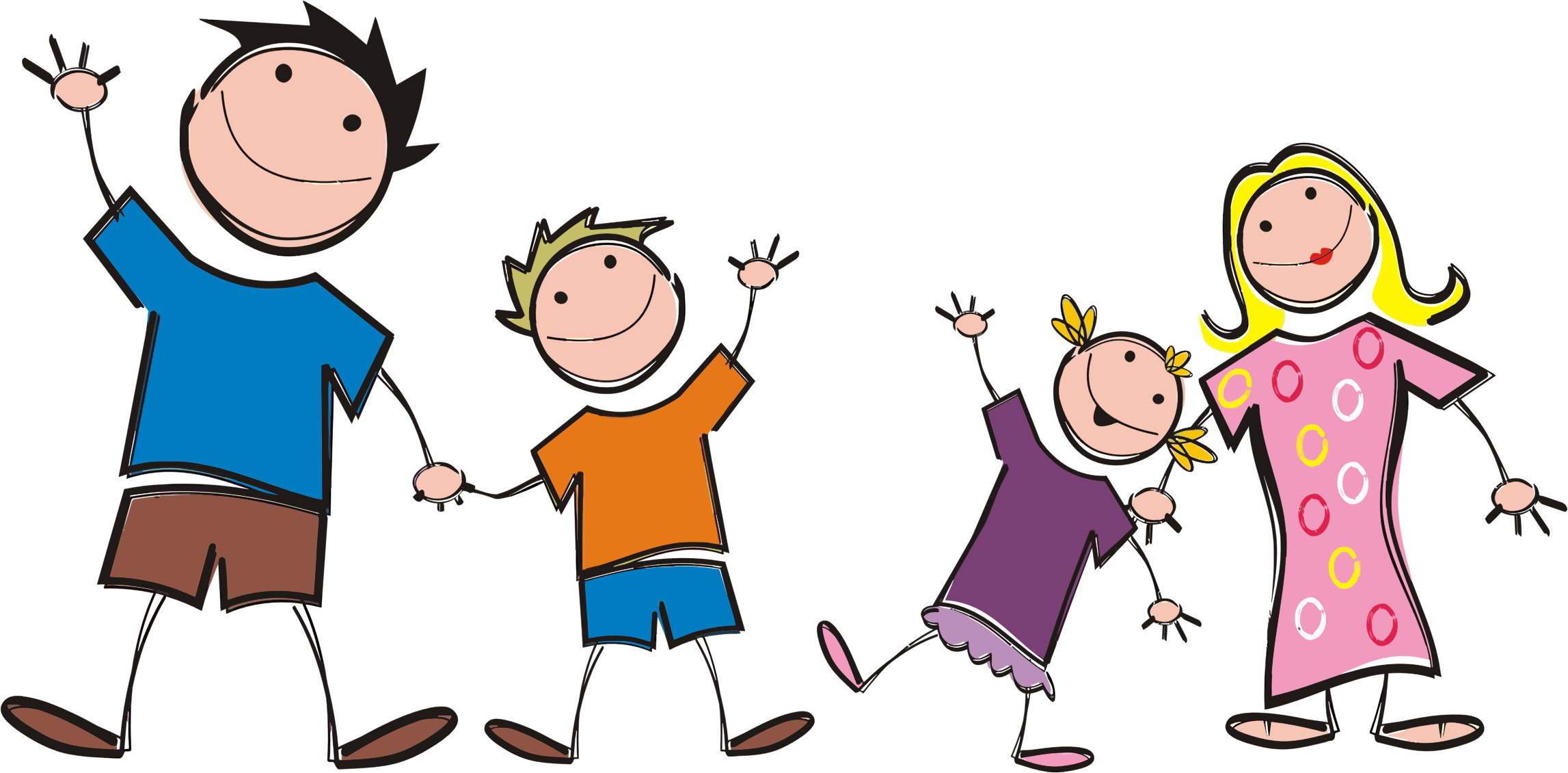 Picture of a family clipart 