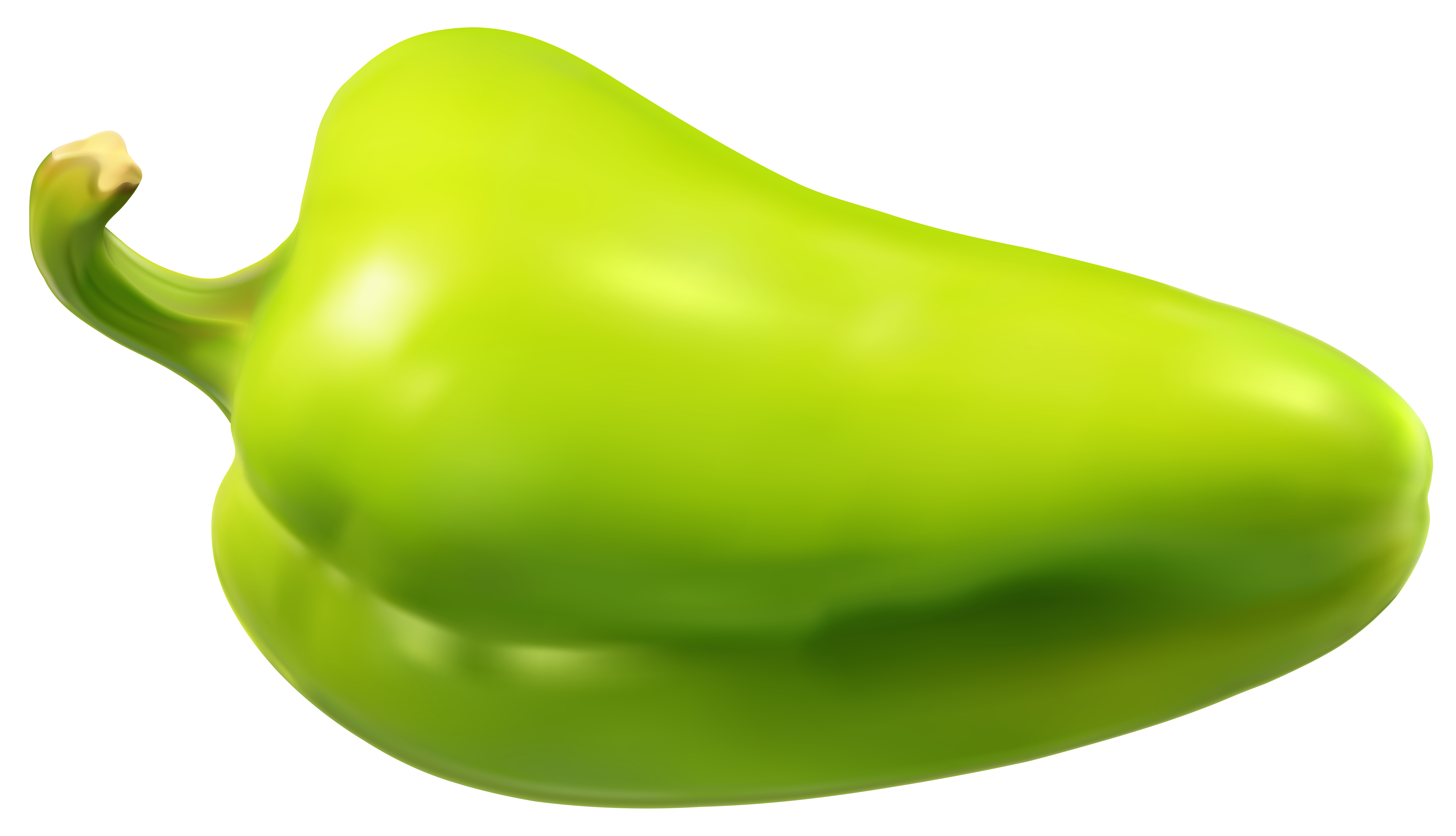 Green Pepper Transparent PNG Clip Art Image 