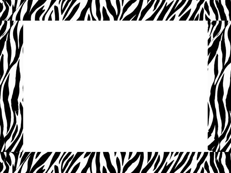 Png animal print frame clipart 