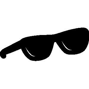 Black sunglasses clipart 