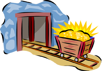 Gold mining clipart 