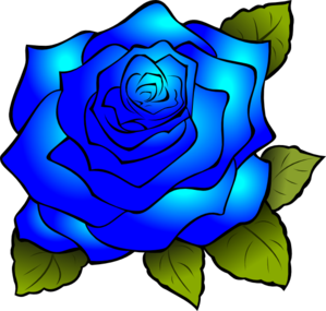 Blue Rose Clipart 
