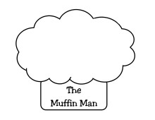 Muffin Man Nursery Rhymes Rhyme Printables Coloring Pages Prekinders 