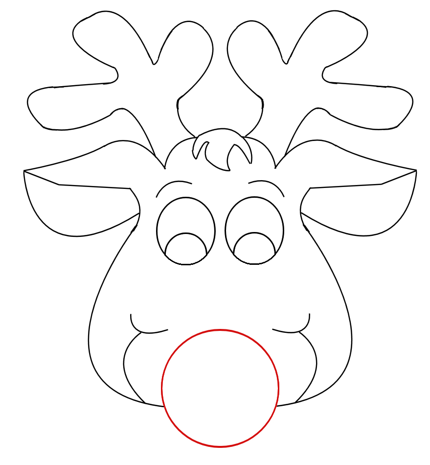 Free Rudolph Outline Cliparts, Download Free Rudolph Outline Cliparts