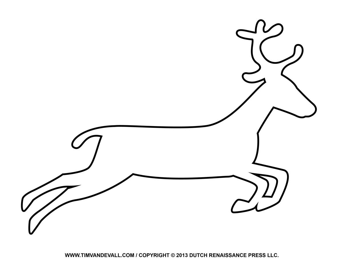Free Rudolph Outline Cliparts, Download Free Clip Art