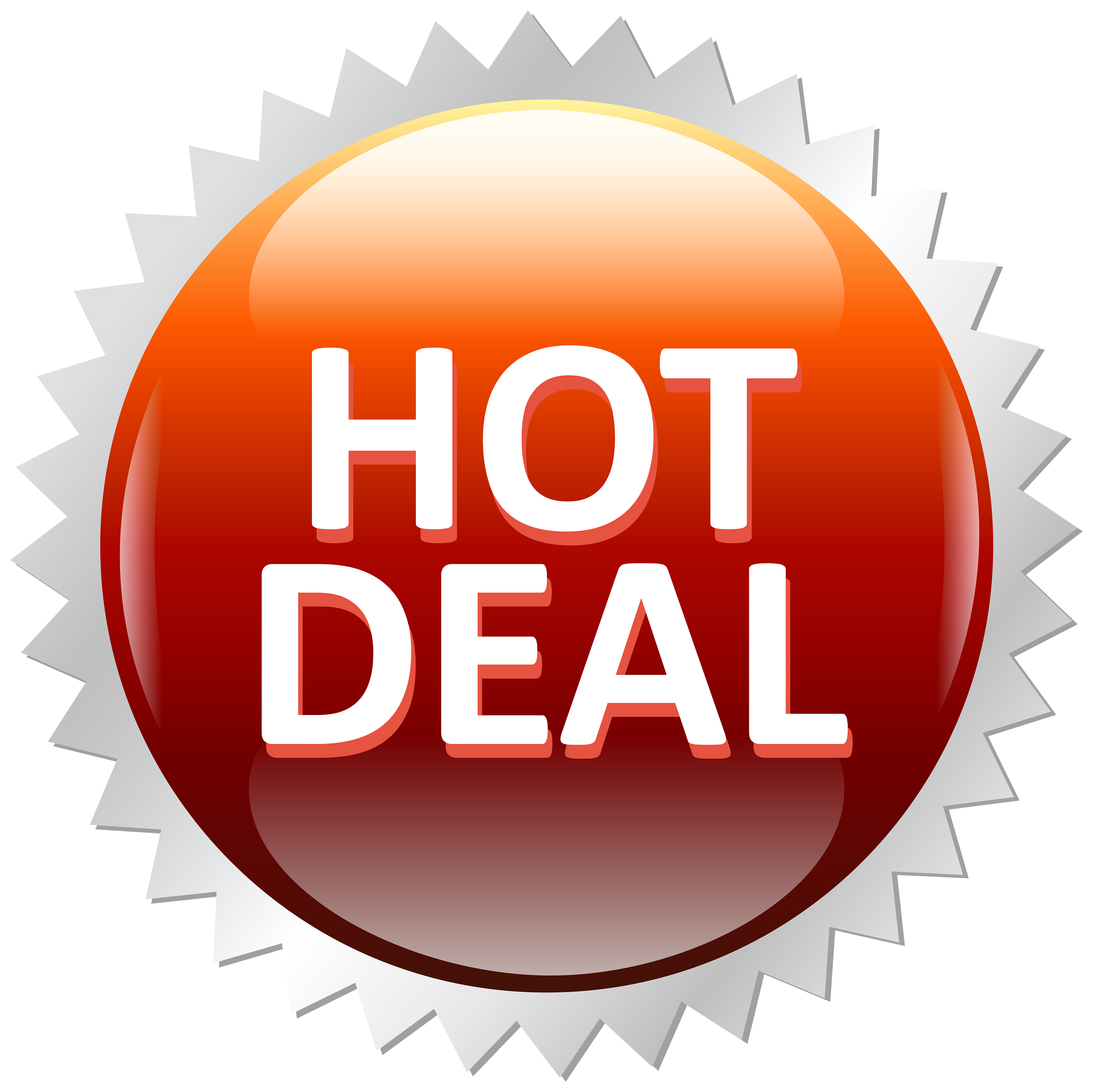 Hot Deal Sale Label PNG Clip Art Image 