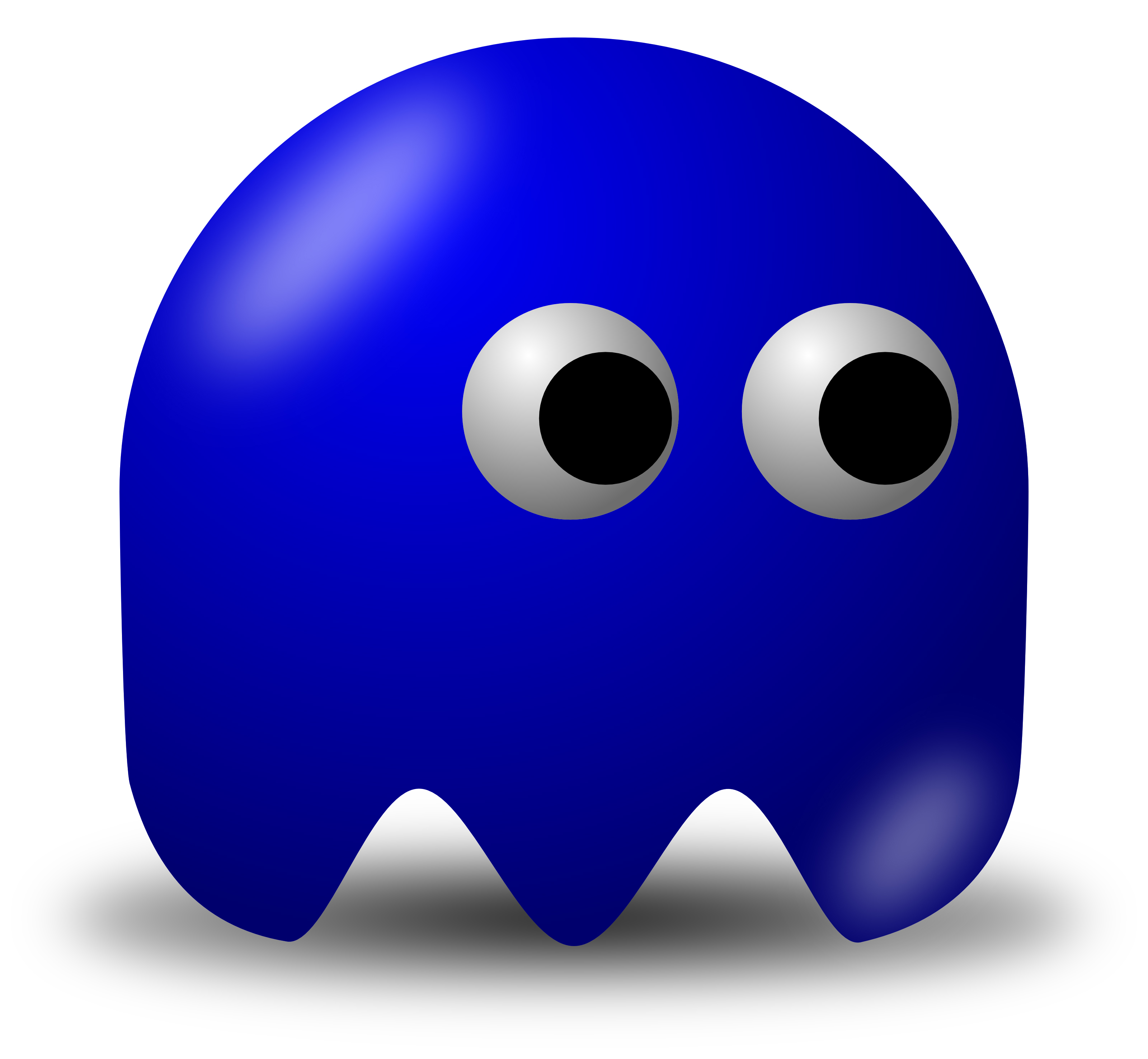 Clipart of computer cartoon characters in blue 