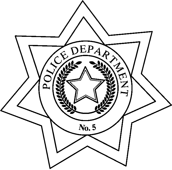Protect And Serve Police Badge Clipart 