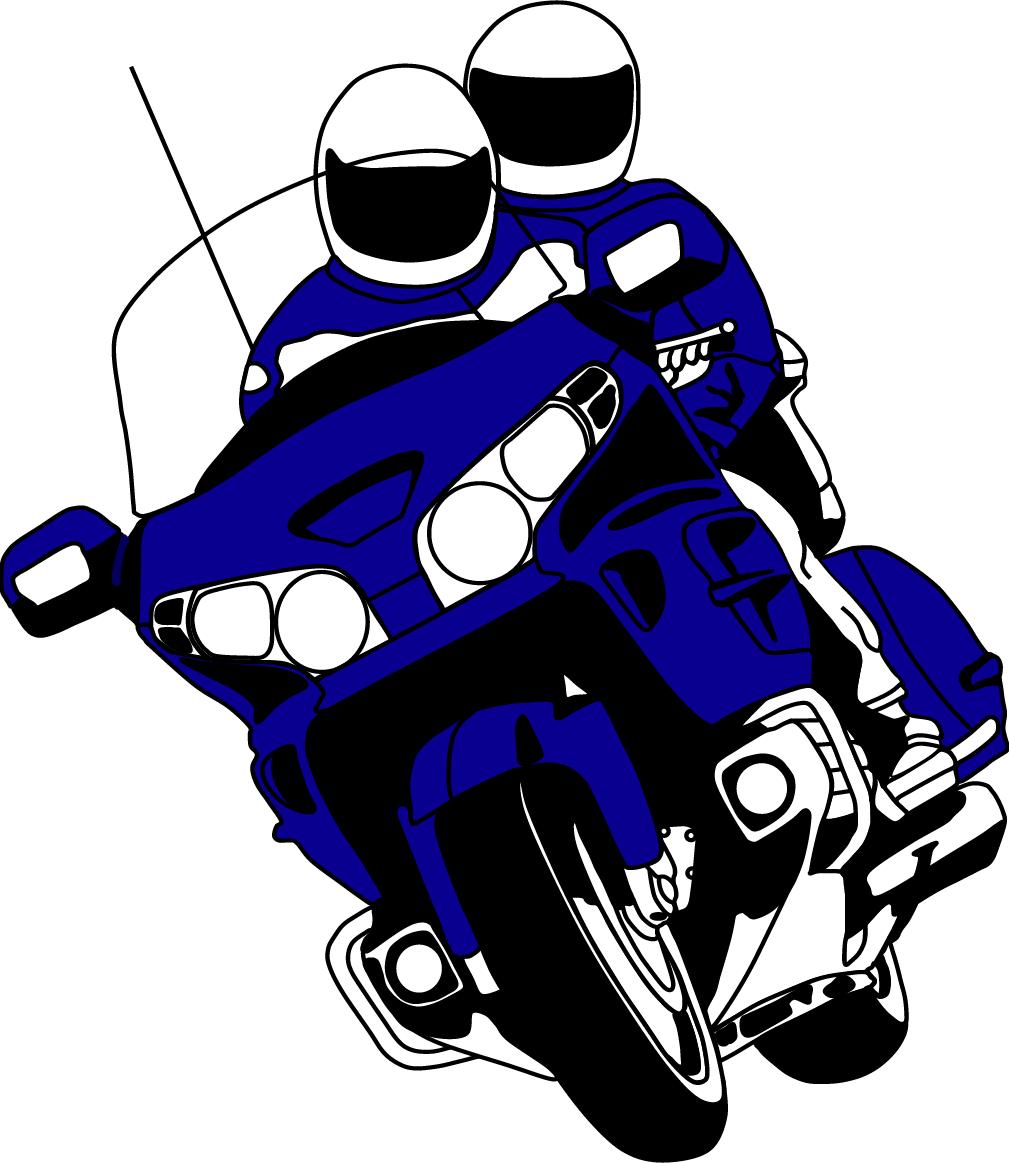 Motorcycle rider clipart 