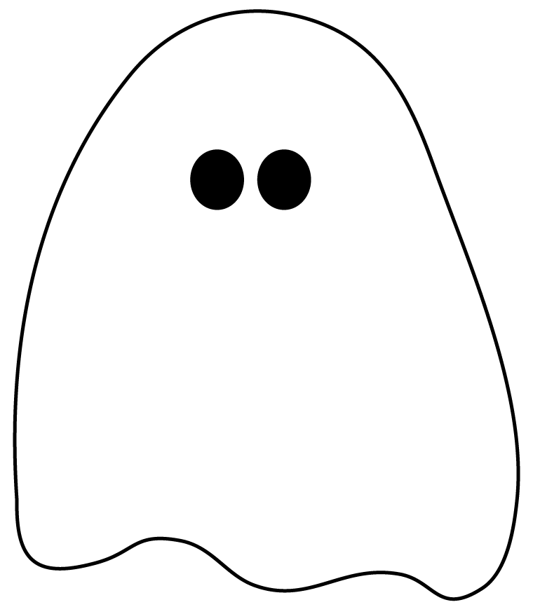 Cute baby ghost clipart 