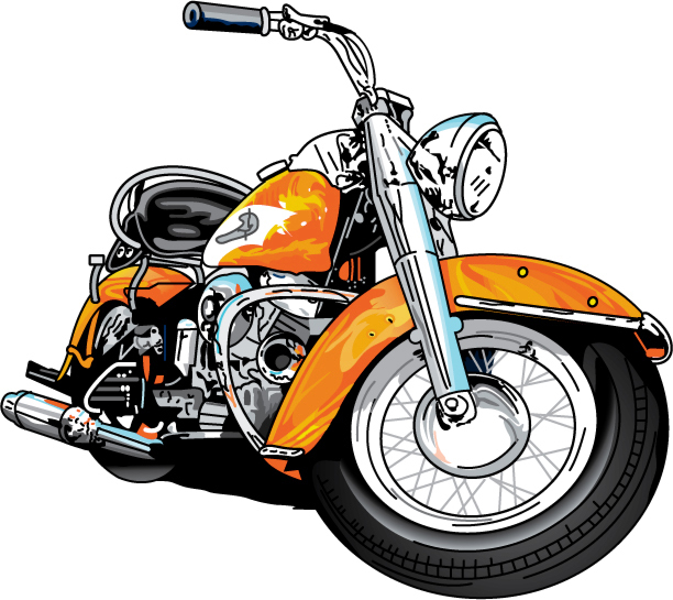 Clipart harley motorcycle 