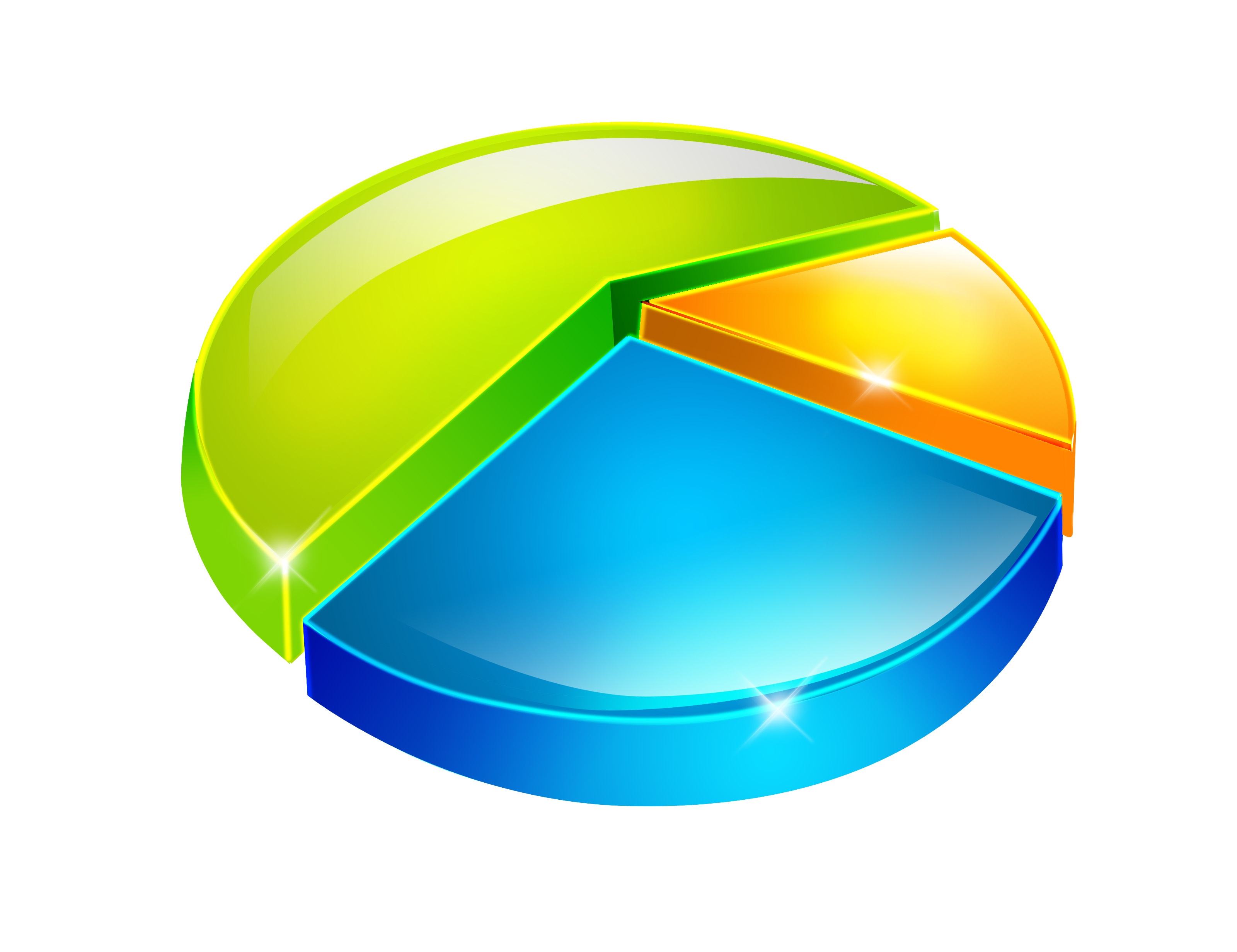 blank pie chart 3d