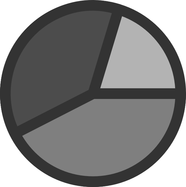 pie chart icon black and white