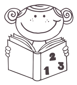 Child learning clipart 