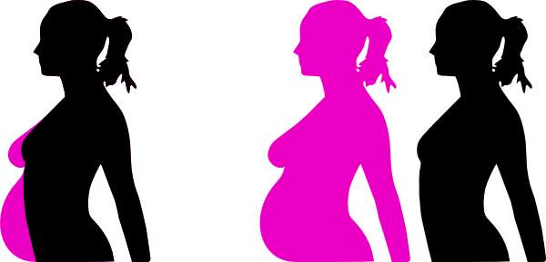 Pregnant Teen Silhouette 