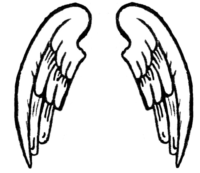 Transparent background clipart angel wings 