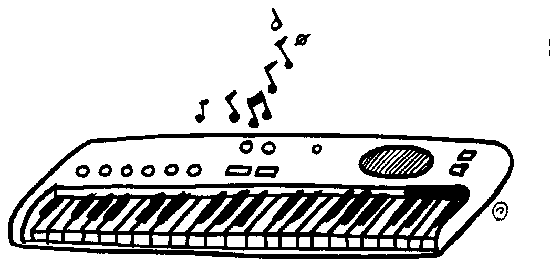 Music Piano Keyboard Clipart 