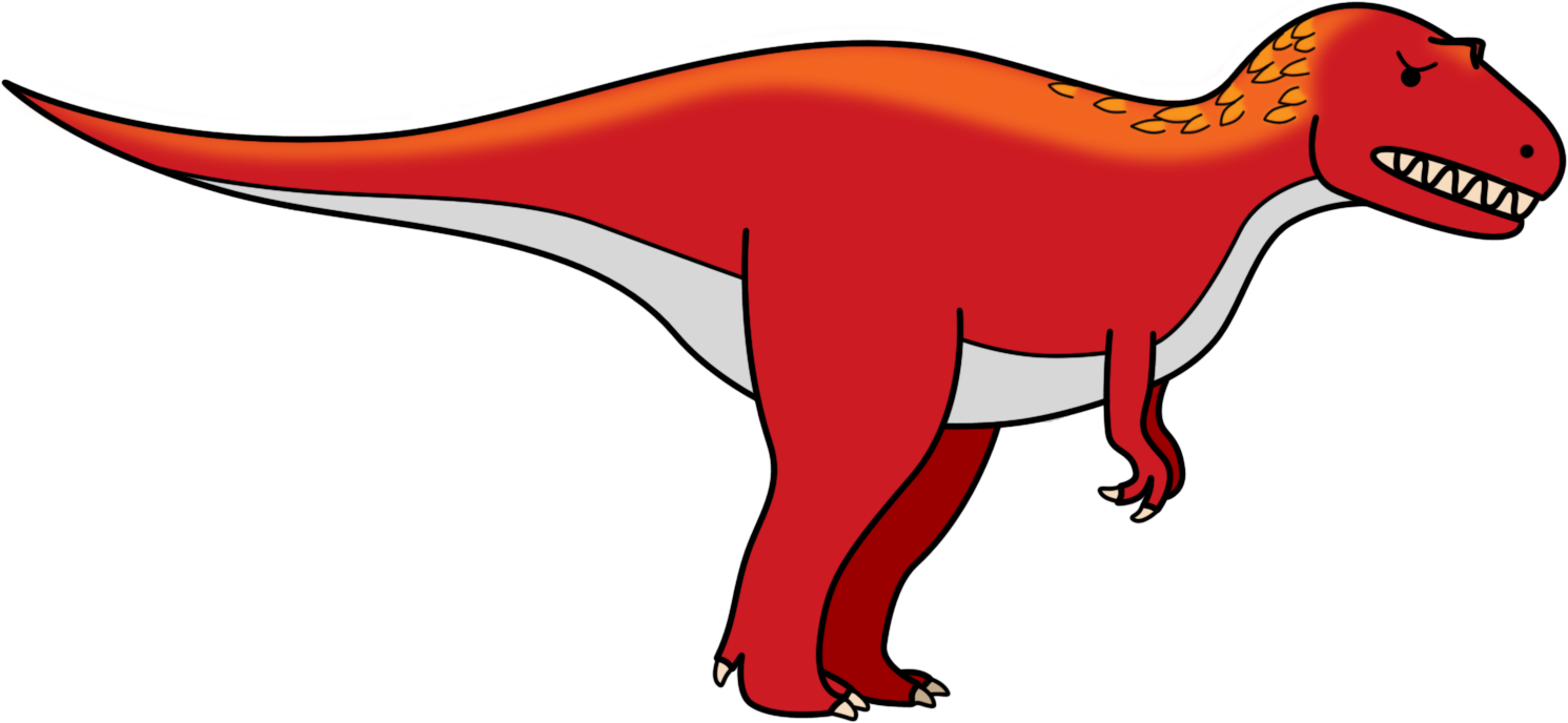 Red dinosaur clipart 