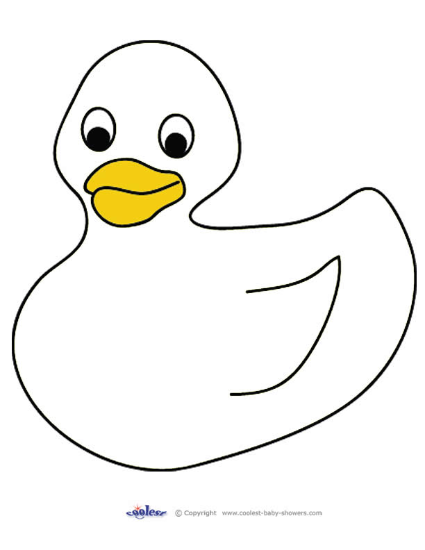 Rubber Duck Template Printable Free