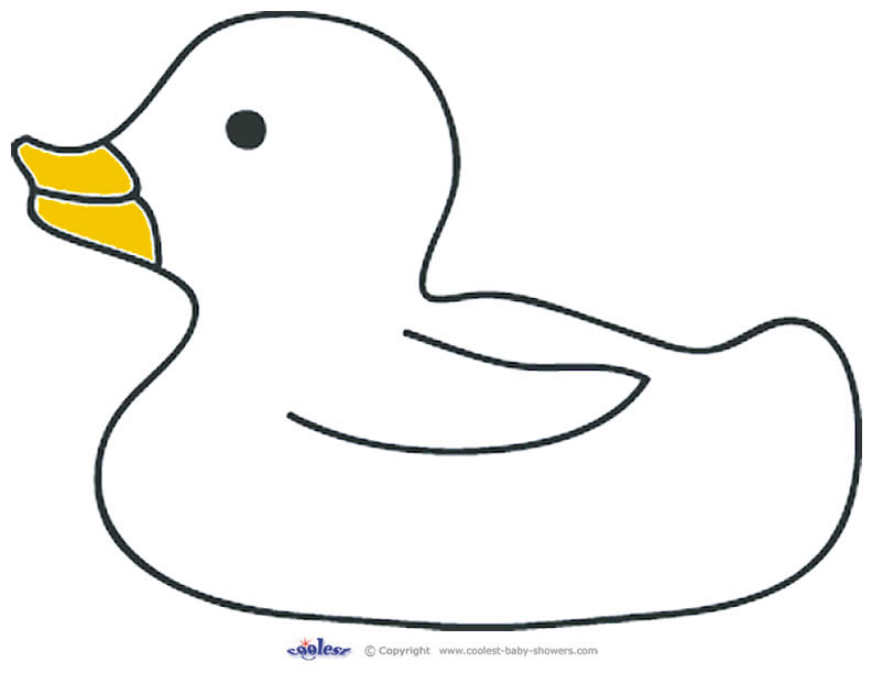 template of duck Clip Art Library
