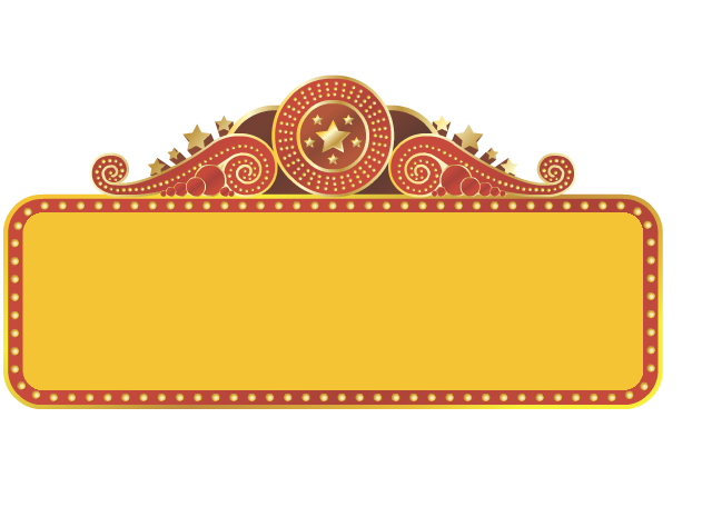 Theater marquee clipart free 