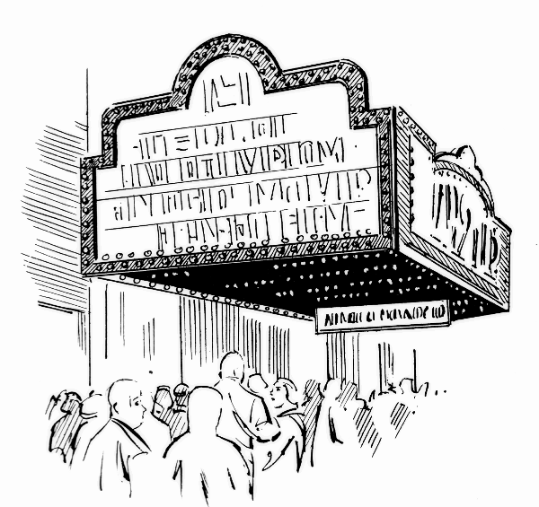 Movie theater clipart black and white 