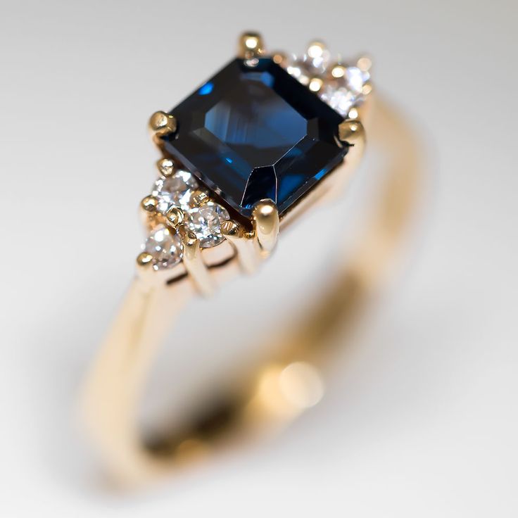Onyx Engagement Ring 