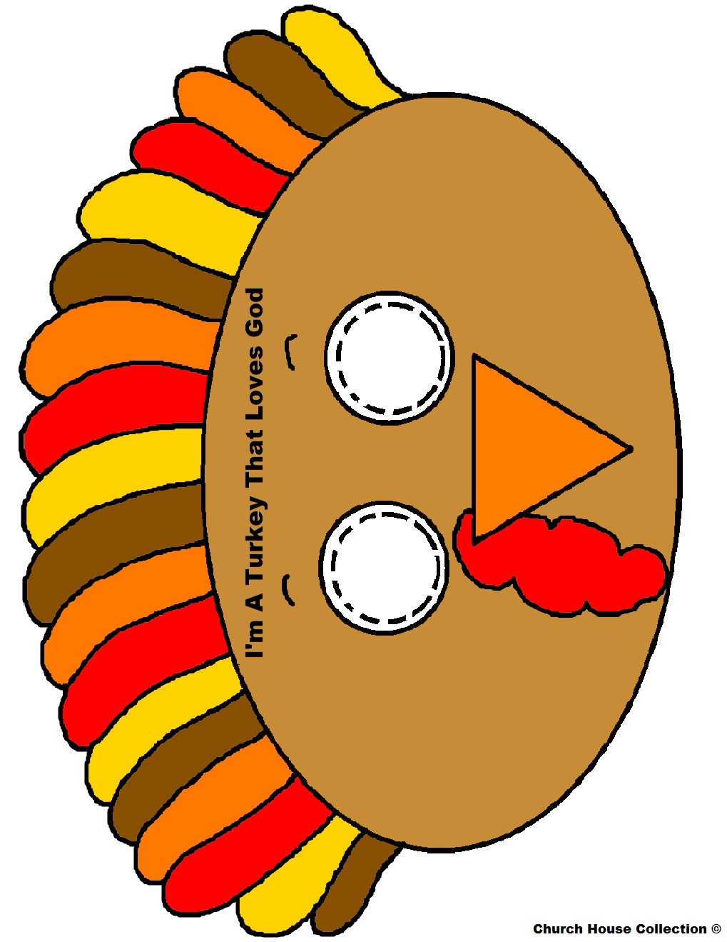 Turkey Face Clipart.