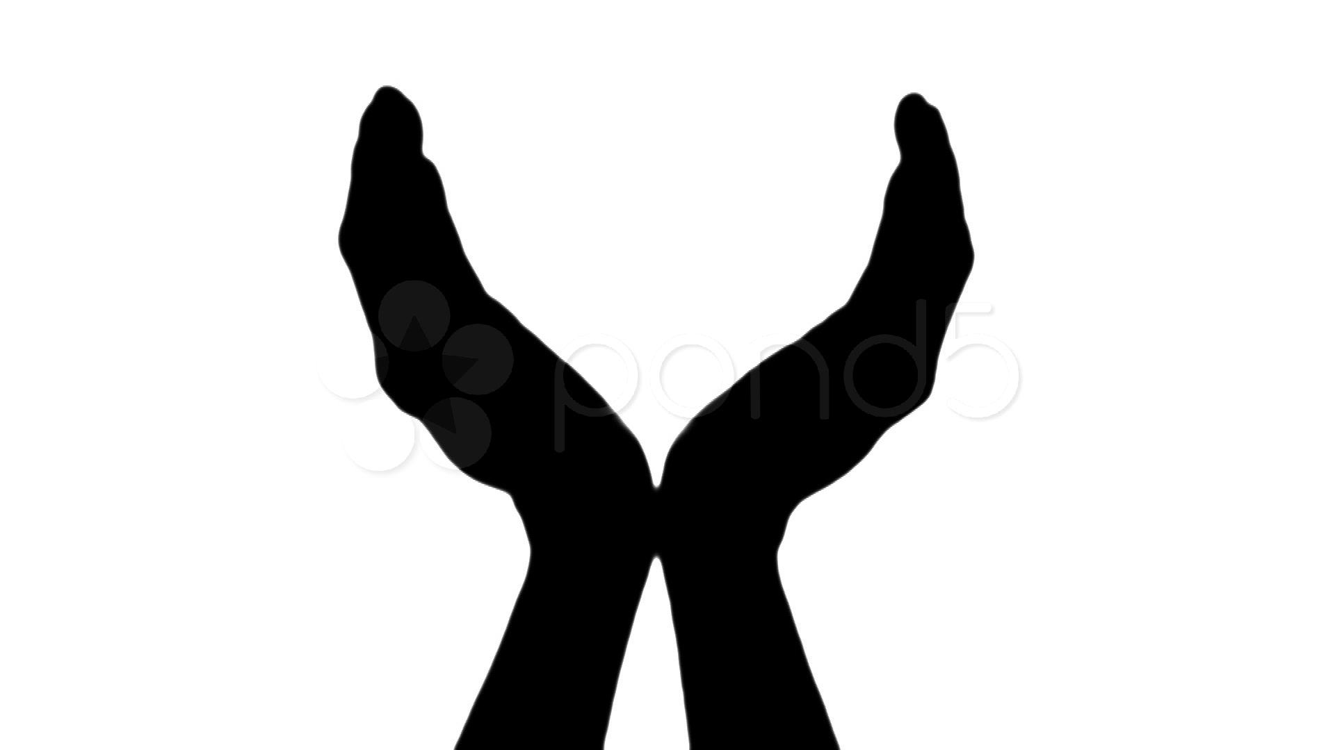 Hand silhouette clipart 