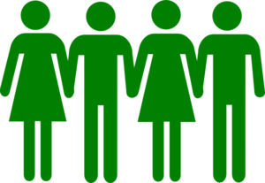 People holding hands clipart silhouette 