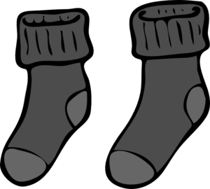 Grey Sock Clip Art at Clker 