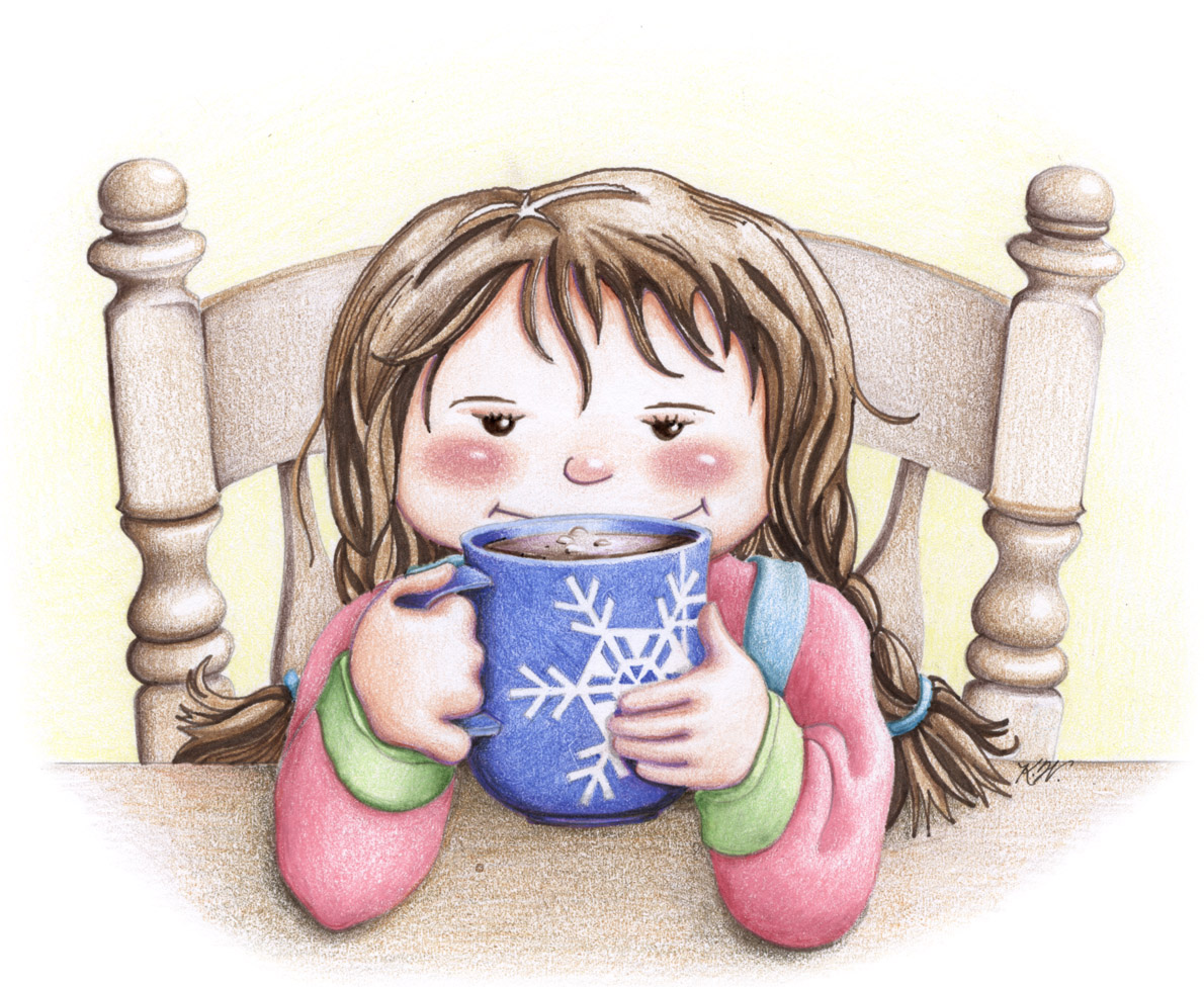 drinking hot cocoa clipart - Clip Art Library.