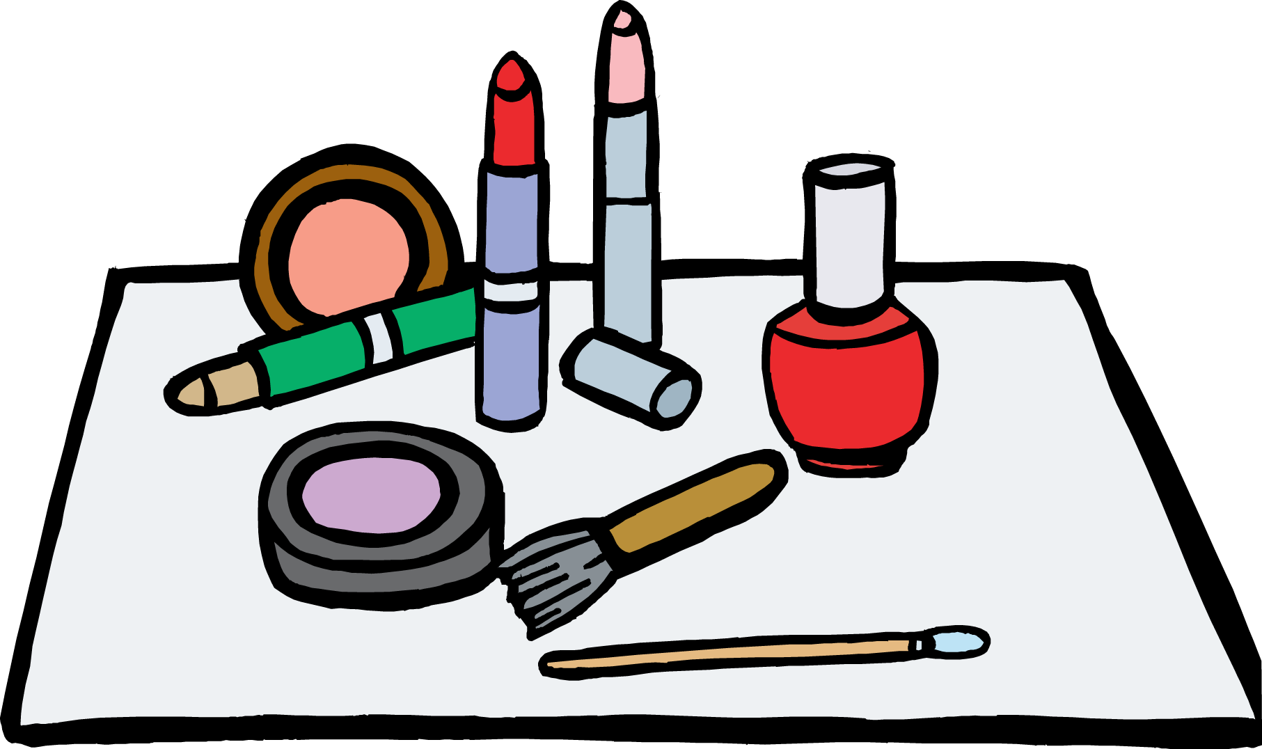 Beauty products clipart free 