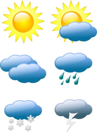 Cloud Symbol For Sun Cartoon Symbols Free Lightning Weather Cloudy 