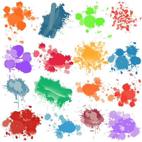 splatter paint color 