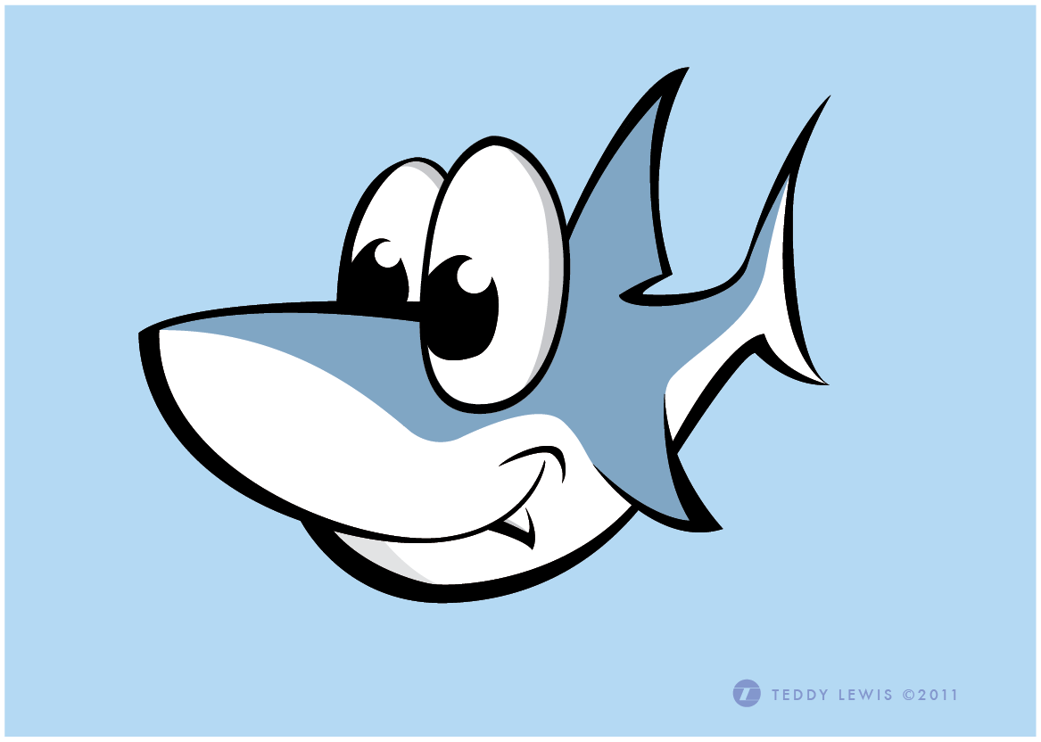 Shark And Fish Cartoon 